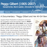 pioneering Jazz musician Peggy Gilbert