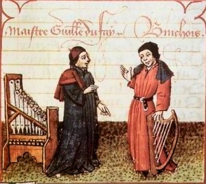dufaybinchoisjpg Guillaume Dufay (left), with Gilles Binchois