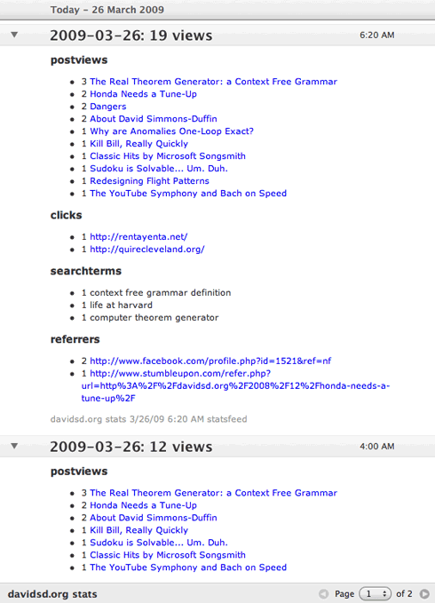 statsfeed an example of a StatsFeed feed